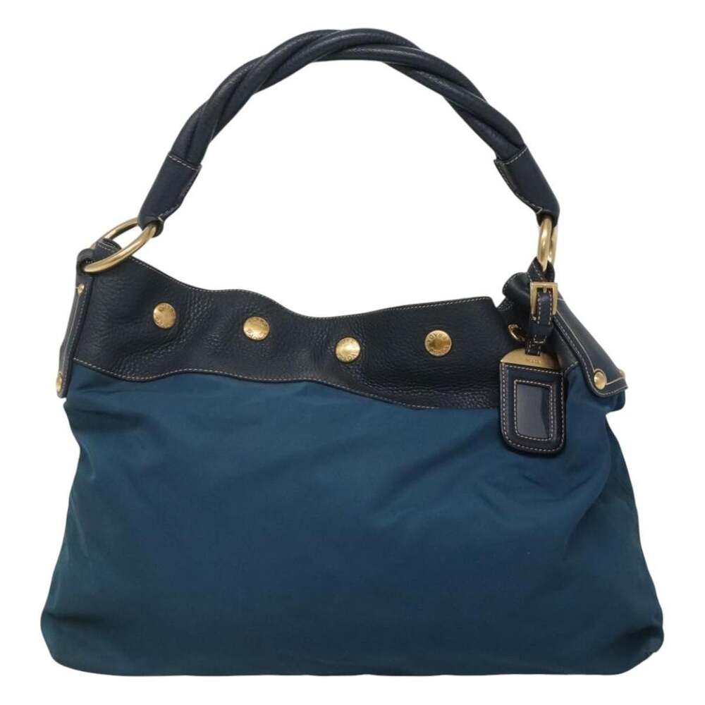 Prada Tessuto Shoulder Bag Blue